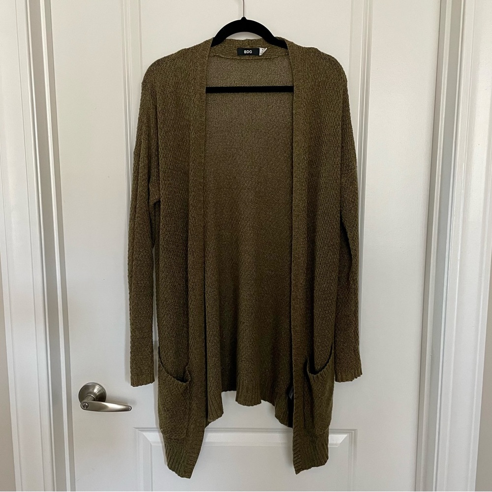 Urban Outfitters BDG Olive Green Cardigan